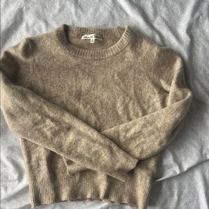 Reformation jeans cashmere  Taupe Crew Neck Sweater